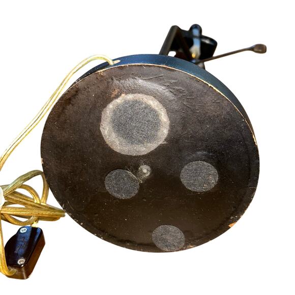 Swinging Golfer Vintage Bronze Statue Figure Table Lamp double light - Picture 6 of 7